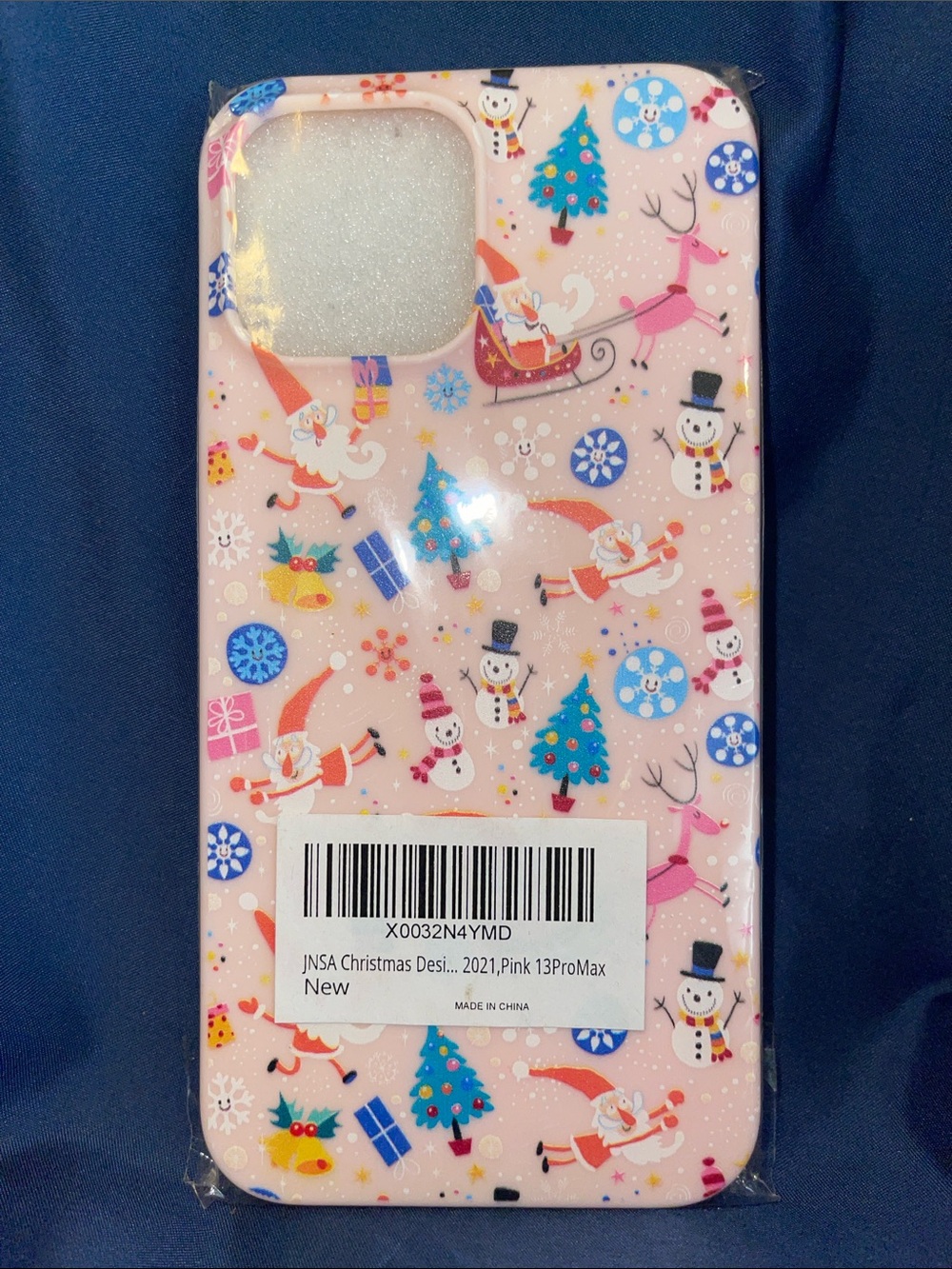 Pink Holiday-Themed Phone Case for iPhone 13 Pro Max